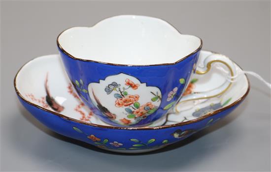 A Meissen cup and saucer